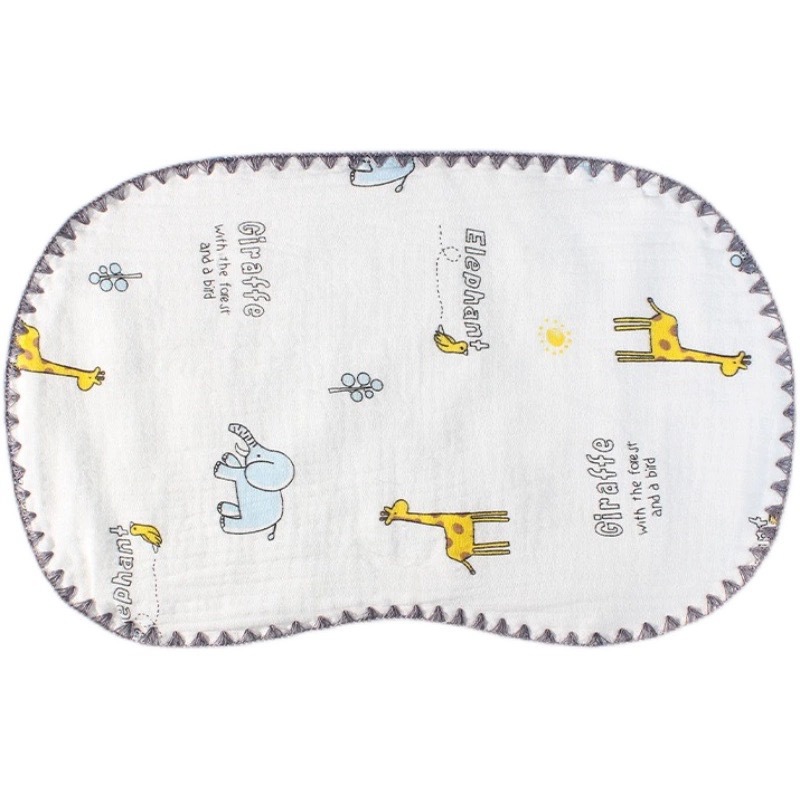 Newborn Cloud Pillow Baby Flat Pillow Baby Pillow Multi-layer Gauze Cloud Pillow Sweat Absorbing Breathable Machine Washable Burp Towel