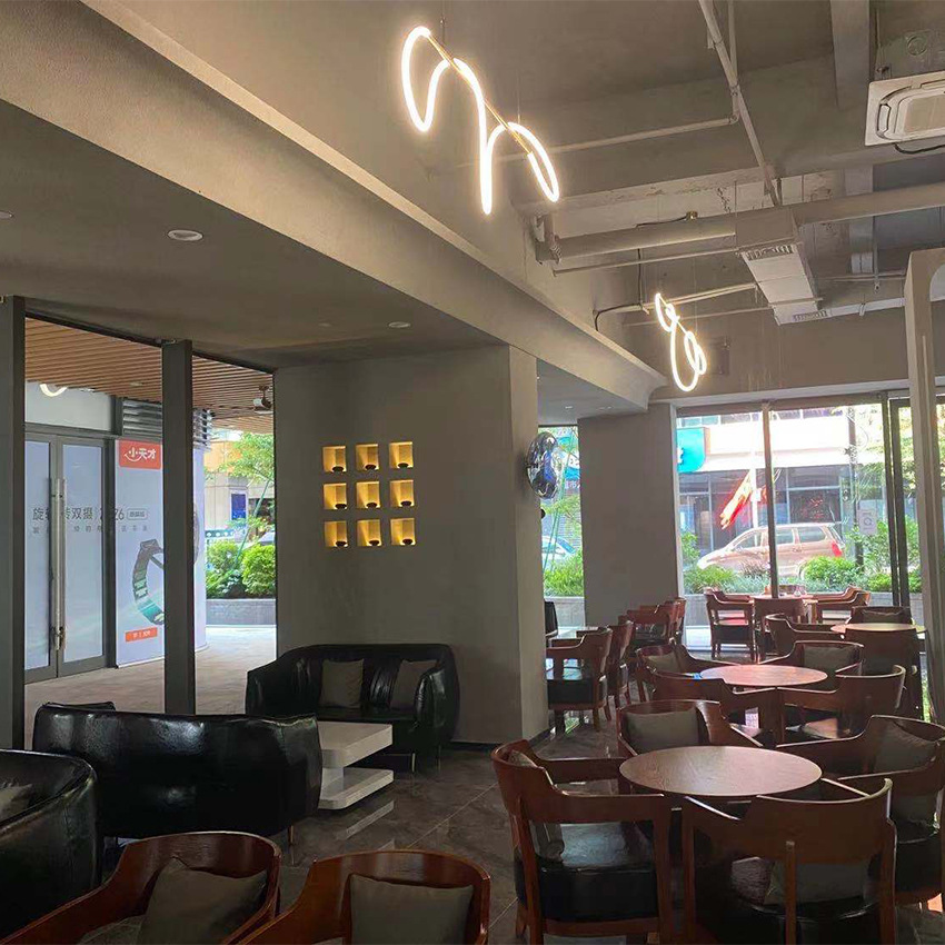 Coffee Shop Bar Design and Decoration Personalized Accessible Luxury Chinese Style Decoration Style Qing Bar Milk Tea Shop Renovation Project