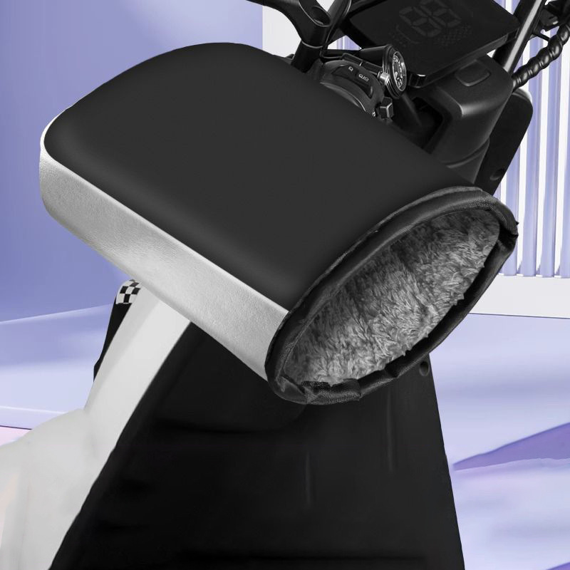 Neutral Electric Battery Handlebar Cover Winter Velvet Thickeneded Warm Waterproof Gloves Windproof and Coldproof Cotton Cover