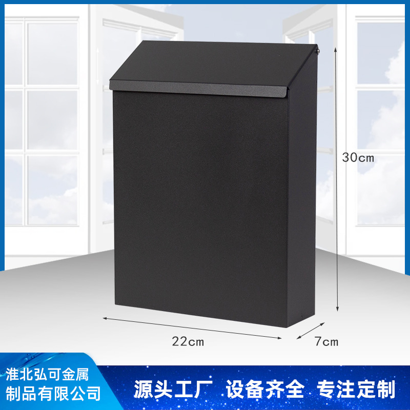 A generation of small tin mailbox mail European-style creative lock suggestion box wall pastoral newspaper box manufacturers direct supply