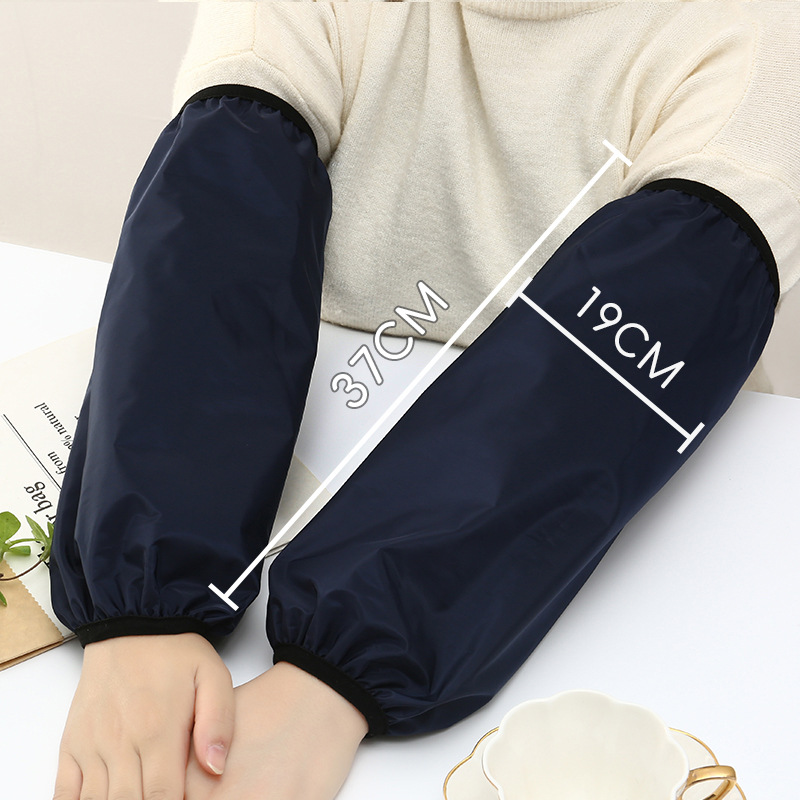 Lengthened and enlarged waterproof sleeve solid color anti-oil work labor protection sleeve male and female adult student sleeve wholesale
