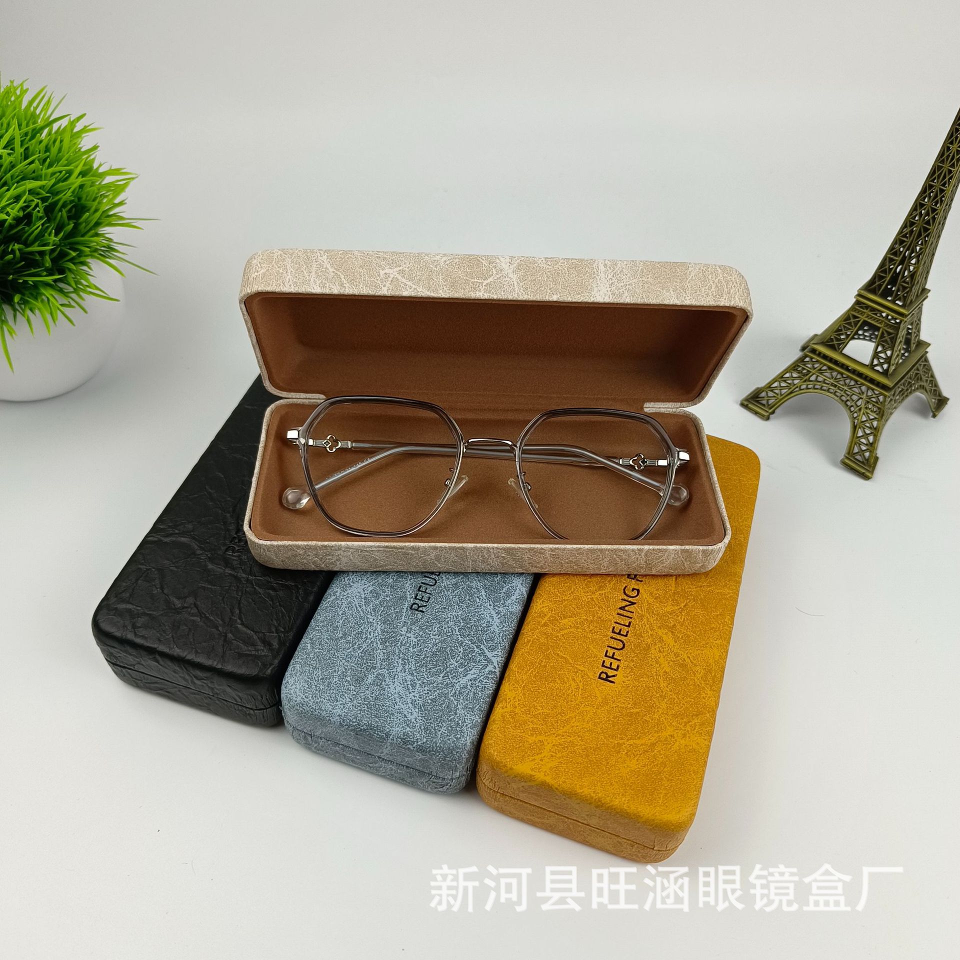 Marble Pattern Generous Optical Glasses Case Sunglasses Packaging Box Fashionable Men's and Women's Myopia Glasses Storage Box