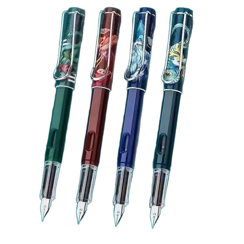 Chinese Style Qingyunzhi Fountain Pen Chinese Style Ink Bag Pen Writing Practice Student Pen Primary School Students Third Grade