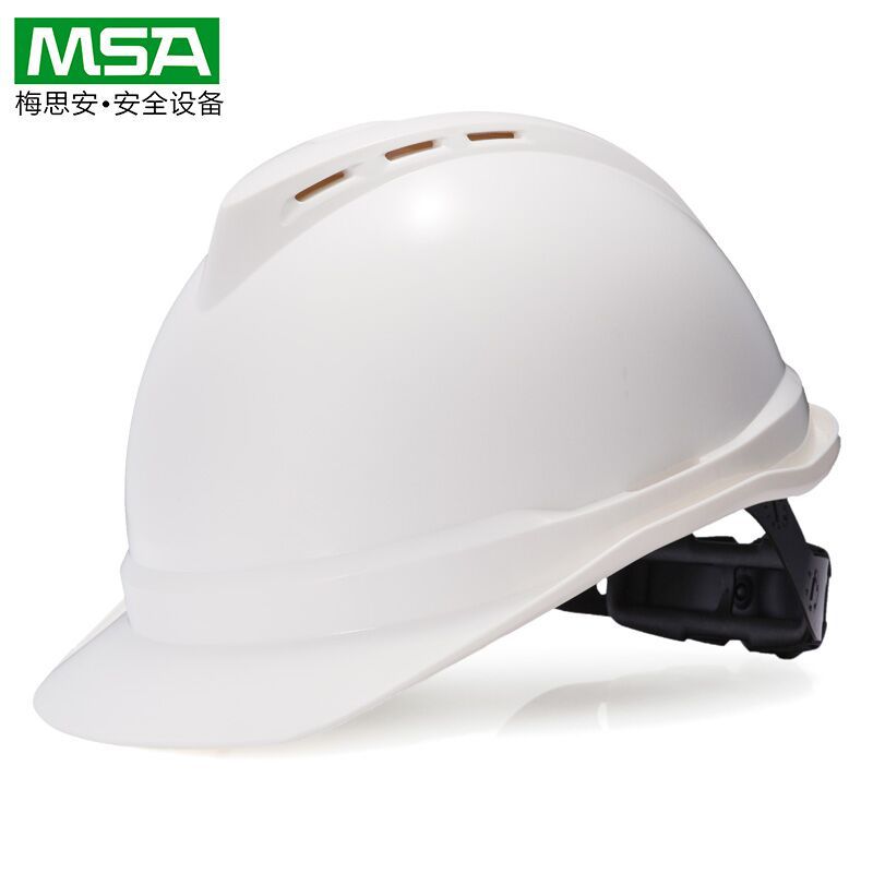 Msa Safety Helmet Construction Site Engineering Construction Electrician Helmet Breathable Insulation National Standard Printed Logo