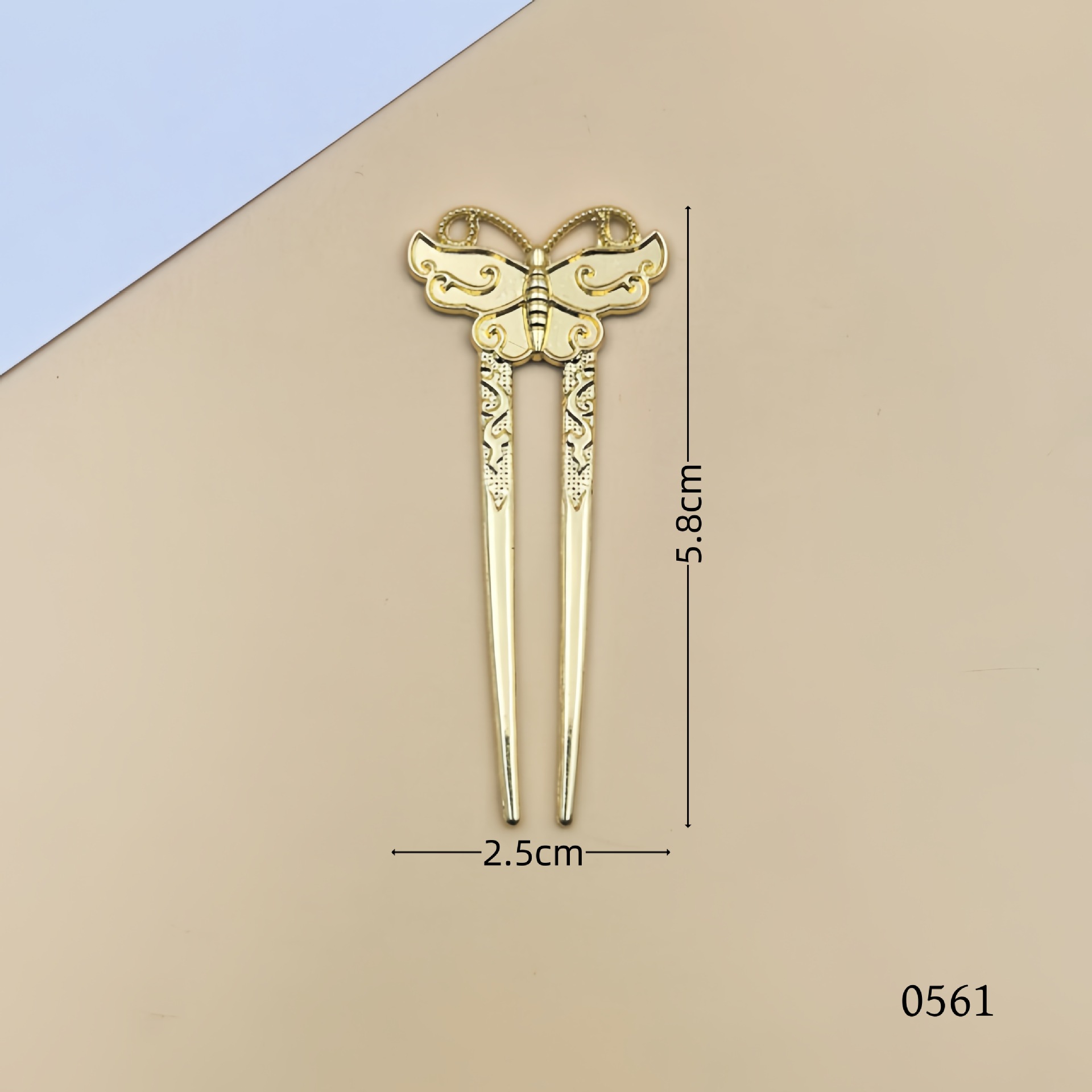 DIY Jewelry Accessories Retro Palace Butterfly Alloy Step Shake New Hair Accessories Material Small U Hairpin Hairpin