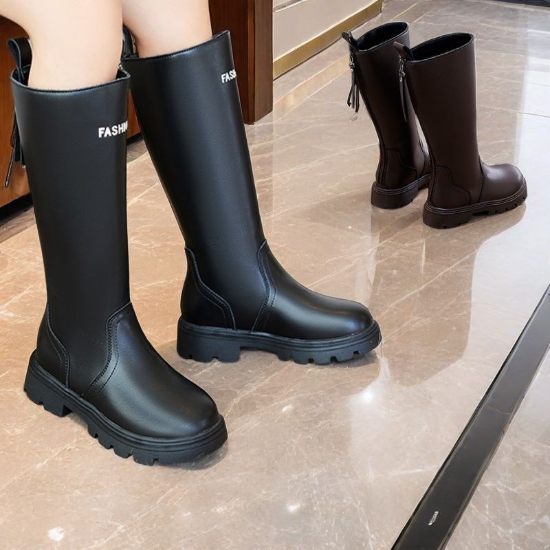 Girls' Boots, No More Than Knee-High, Autumn and Winter High Boots, Catwalk Performance Boots, Kidsren's Fashion Princess High Boots, Simple