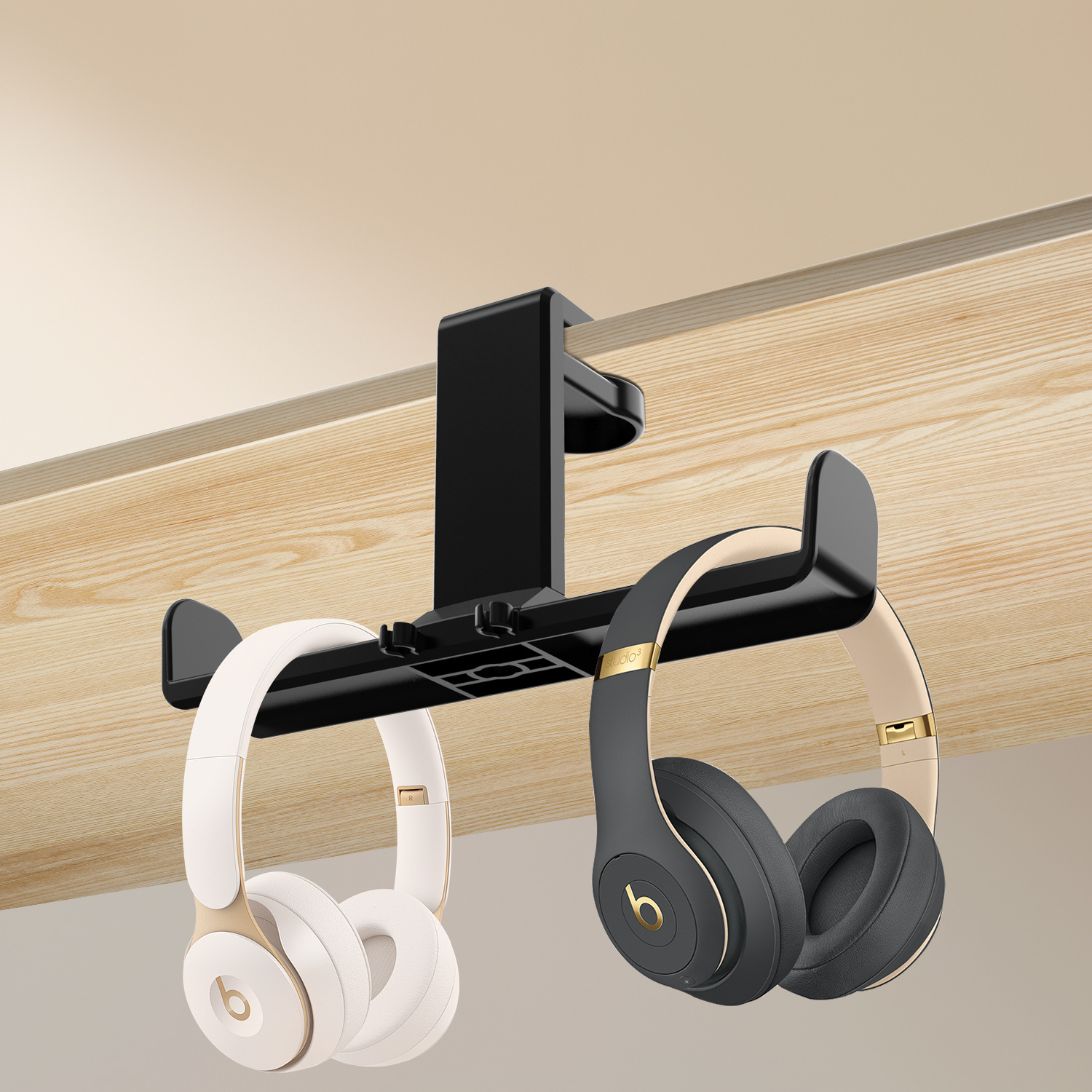 Two-in-one earphone holder nail-free headset holder 360-degree rotating earphone holder earphone hook