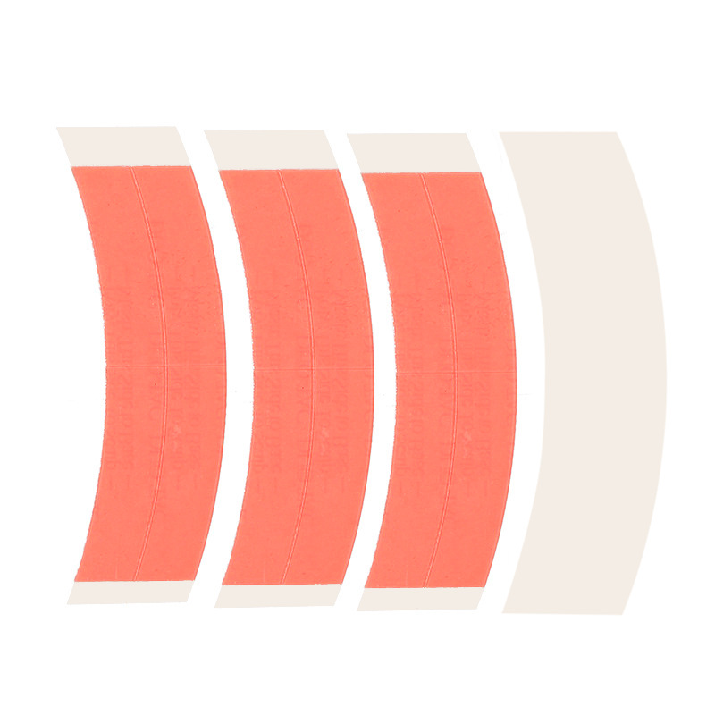 Factory wholesale paste pure red men's wig film biological leather reissue patch breathable wig double-sided tape