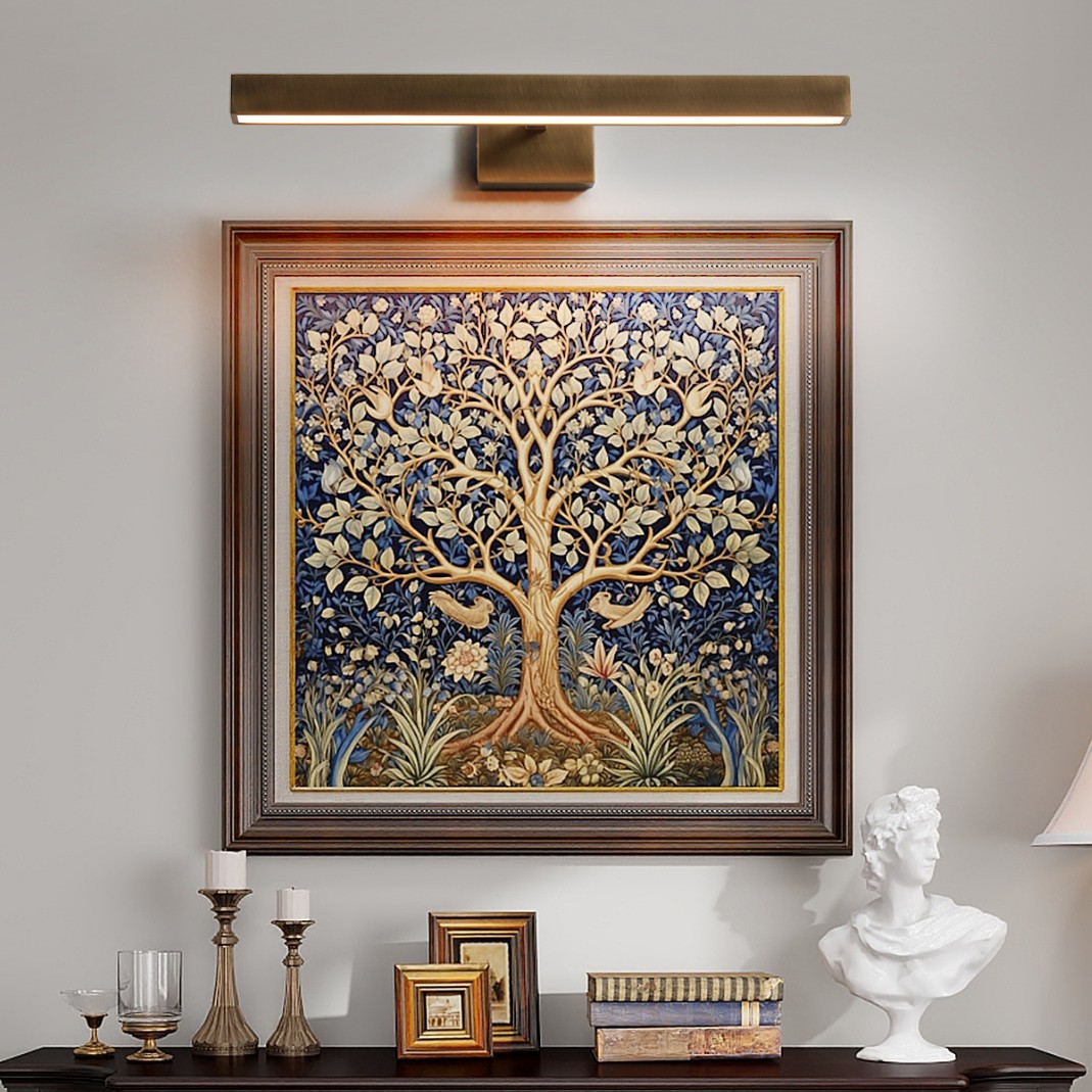 Cross-Border Support for Invoicing, All-Copper Vintage Corridor Aisle Strip Light, Picture Light, Signboard Mirror Front Light, Led Wall Light