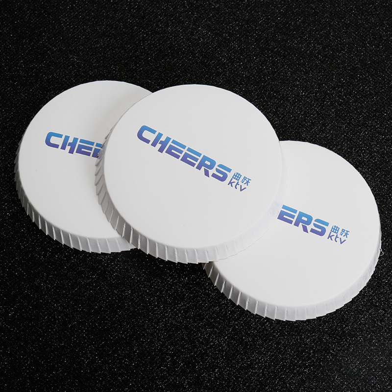 Бумажные крышки для стаканов для отелей, пылезащитные перфорированные крышки с возможностью печати логотипа