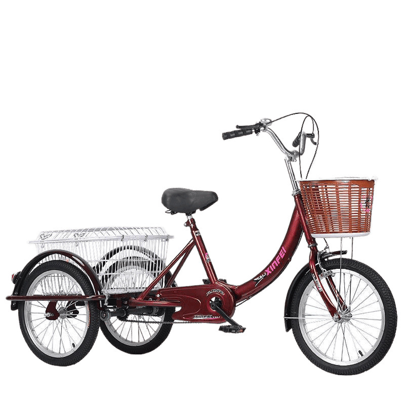 Pedal tricycle for the elderly, transportation for the elderly, transportation for children, old-fashioned force tricycle pedals