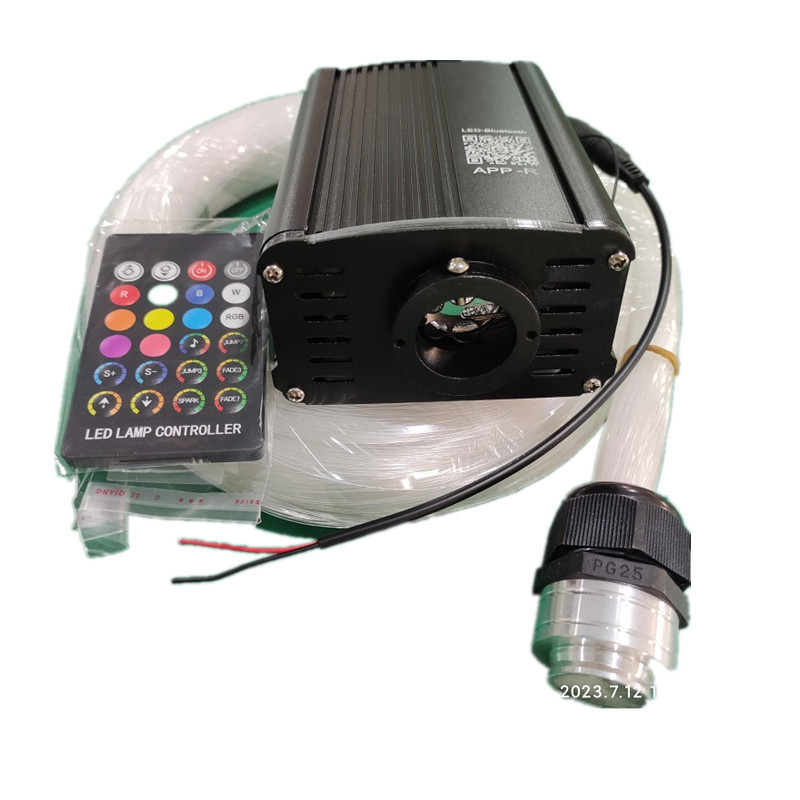 Pmma Plastic Fiber Optic 18W Led Light Source 12V Car-Mounted Starry Sky Ceiling Remote Control Machine Full-Color Breathing Light