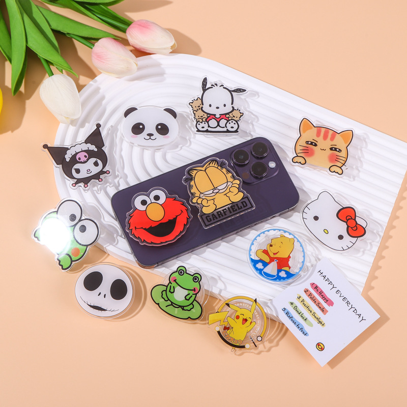 Cartoon Frog Cat Dog Panda Airbag Telescopic Bracket Desktop Swing Bracket Creative Small Gift