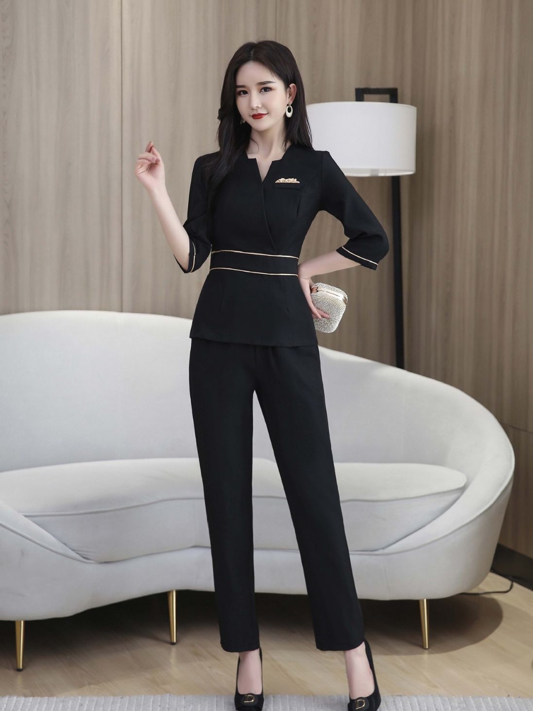 Beauty Salon Work Clothes Beautician Work Clothes Technician Work Clothes Set Professional Women's Foot Bath Clothing Massage