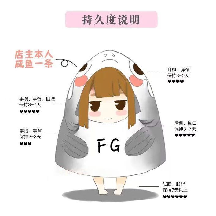 Gorgeous Rose Collarbone Colorful Tattoo Stickers Pure Lust Style Ins Sexy High-Looking Scar-Covering Large Picture Stickers Realistic