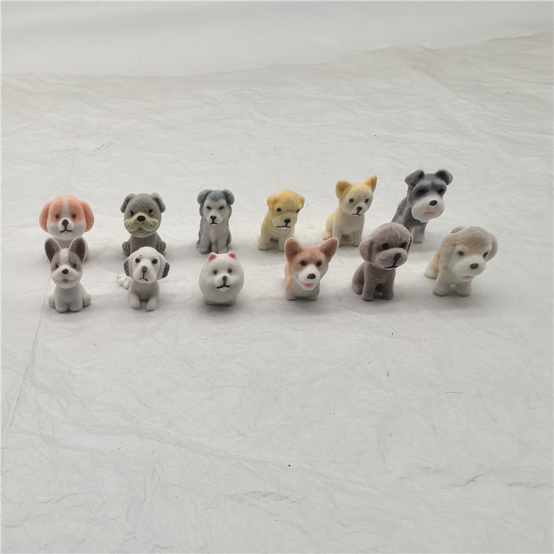 Разнообразие мини-игрушек для собак 2.5 см Шнауцер пятнистый корги