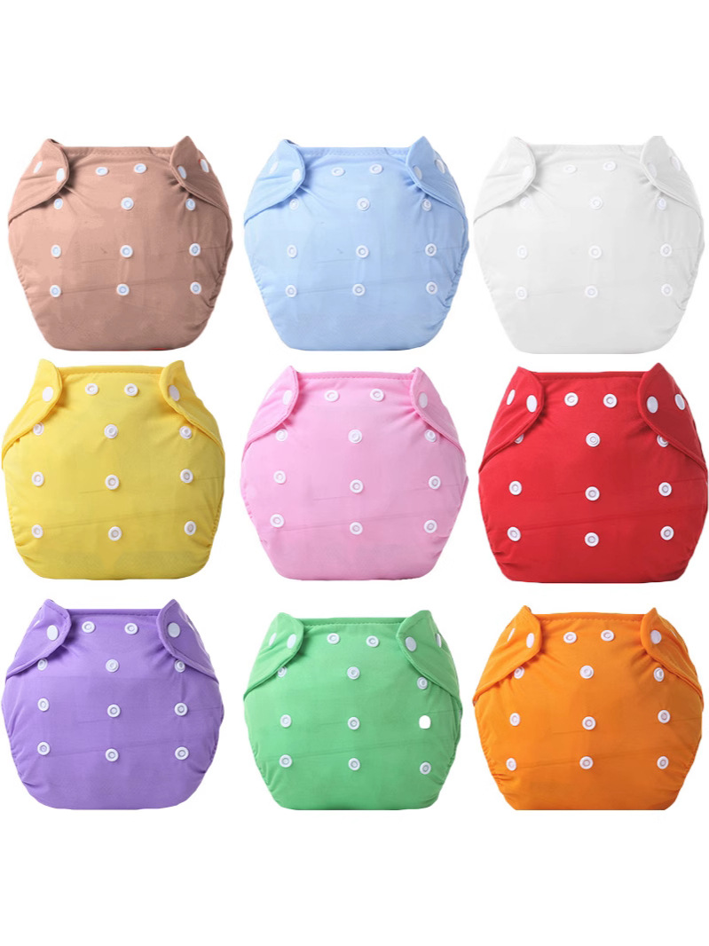 small size Washable Diaper Pants Infant 9 Color Baby Diaper Pants Adjustable Diaper Pants for Children Thin Thick Velvet Mesh