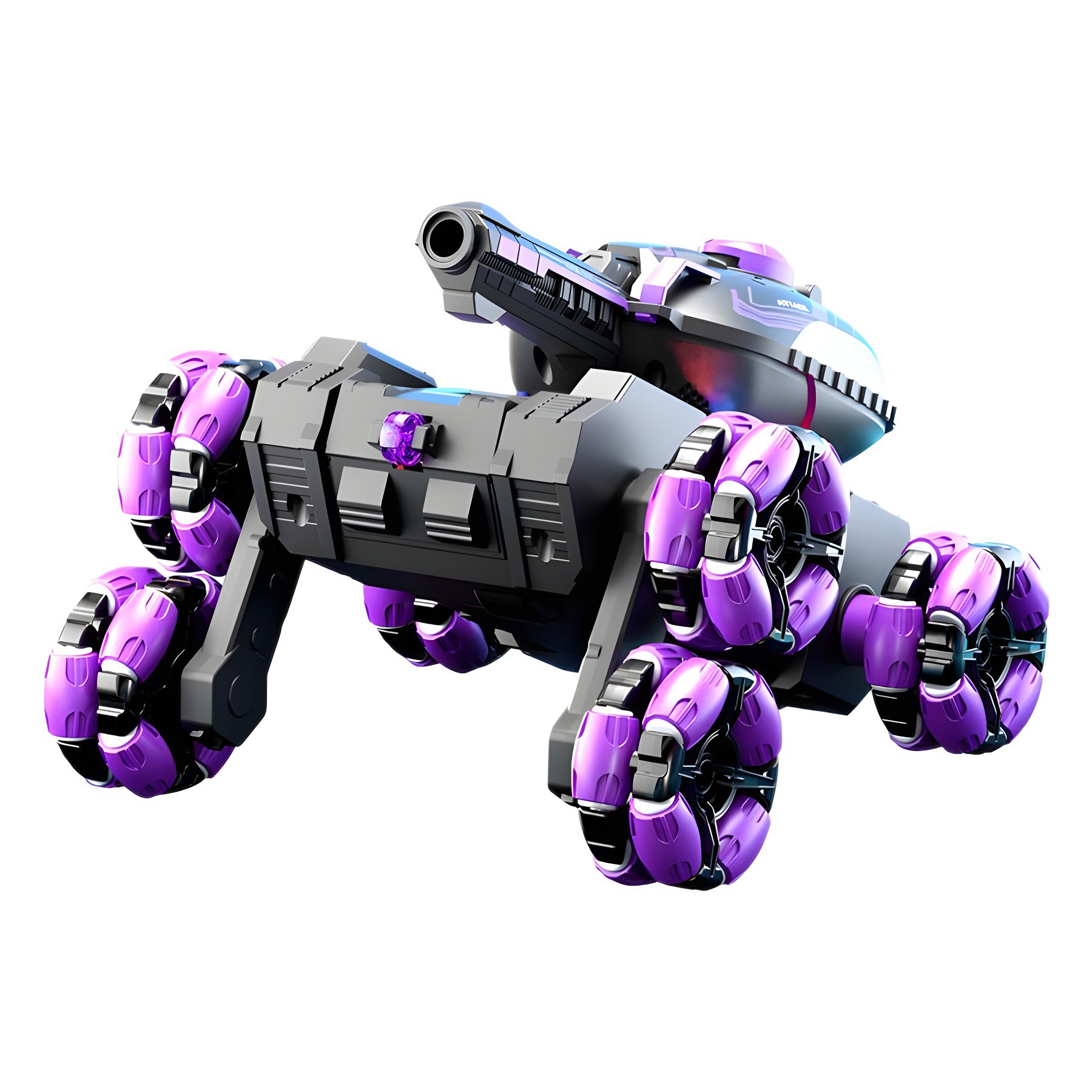 Cross-Border 2.4g Six-Wheel Remote Control Tank Gesture Sensor Deformation Climbing Can Launch Water Bomb Remote Control Car Kidsren's Toy