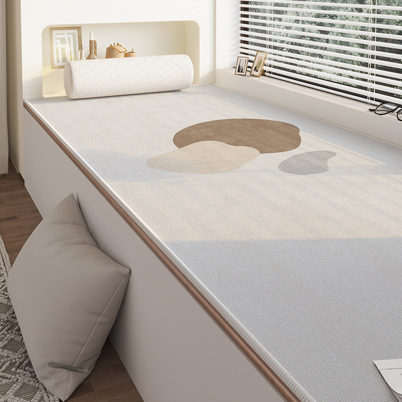 Simple Style Bay Window Mat, Universal Balcony Mat for All Seasons, Household Water-Absorbent Anti-Slip Mat, Stain-Resistant and Easy to Clean Tatami Mat