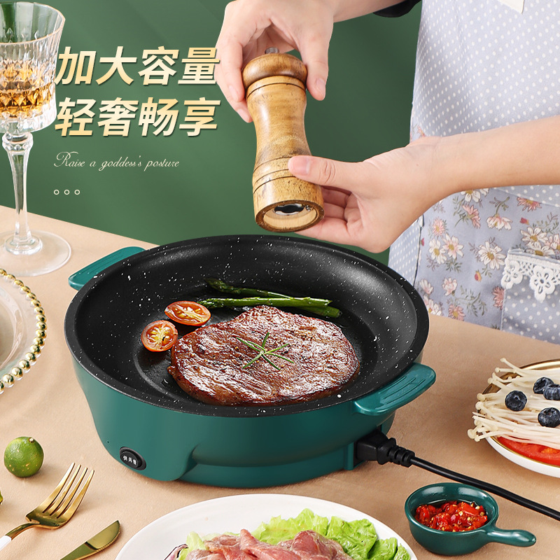 Factory direct supply take-out electric baking tray multifunctional small baking tray portable barbecue food supermarket cross-border gift wholesale