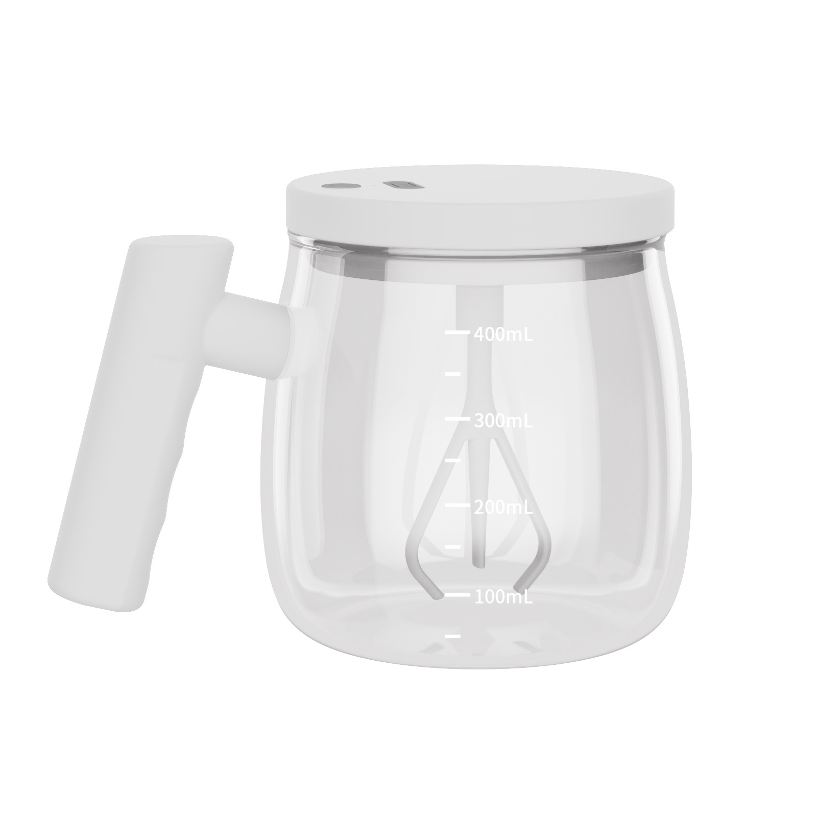 Rechargeable Glass Mixing Cup, New Coffee Cup, Household Drinking Cup, Egg Tea Mixing Drink Cup, Tea Making Cup Around the Stove