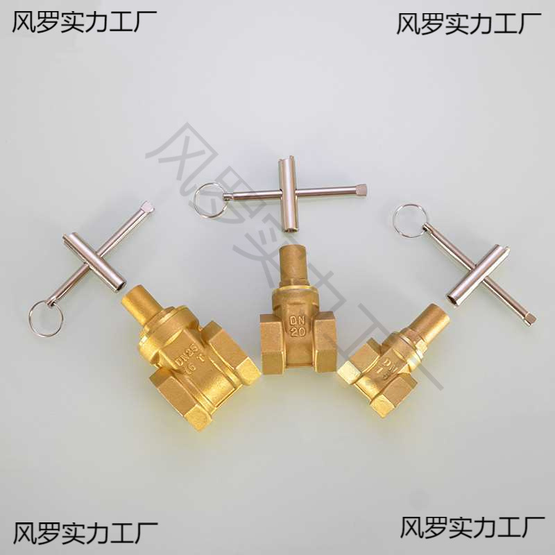 Tap water key water meter front valve key inner triangle gate valve anti-theft water gate valve switch lock accessories wrench