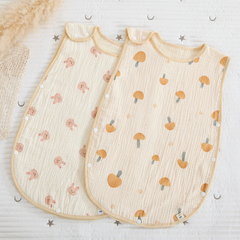 Четырехслойный спальный мешок из марли для детей, летний жилет