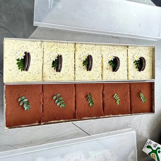 Net Red Tiramisu Mold Stainless Steel Chinese Commercial Mousse Cheese Cake Embryo Stall Baking Strip Box