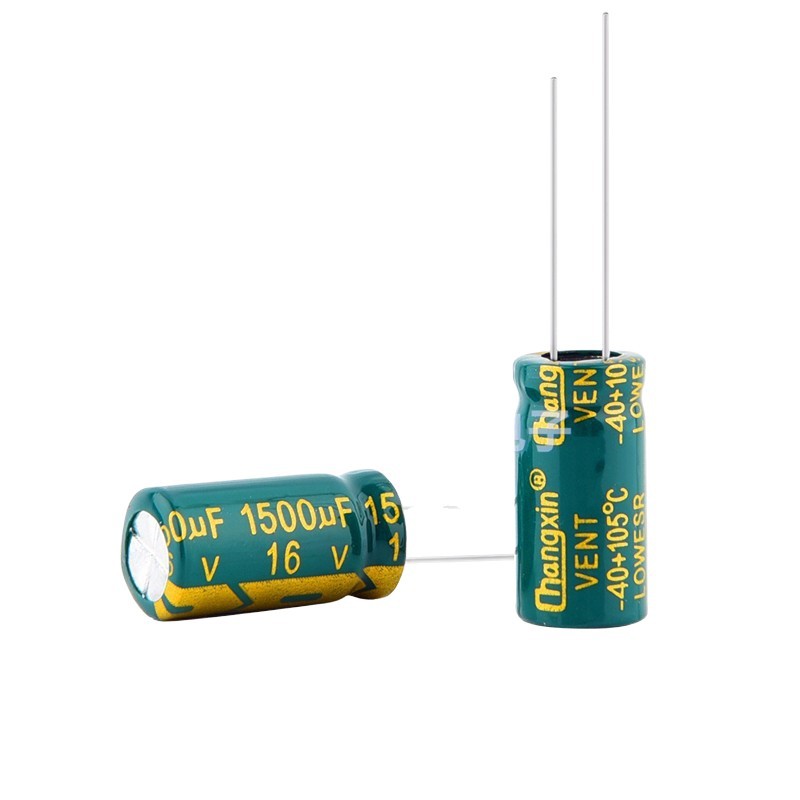 High Frequency Low Resistance 16V1500Uf Volume 10X20 Lcd Display Motherboard Electrolytic Capacitor 1500Uf 16V