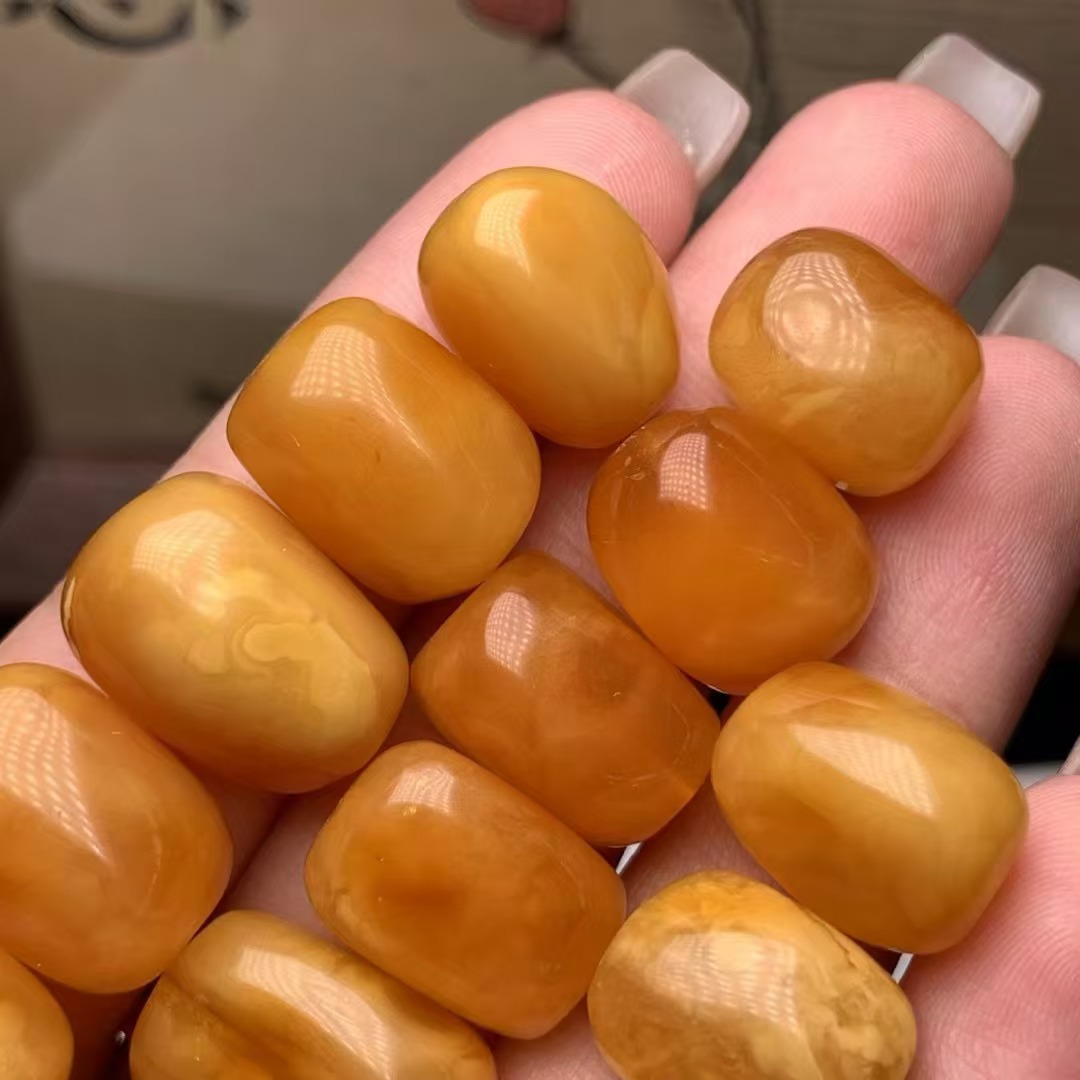 Natural Beeswax, Russian Material, Old Honey Flower Wax, Loose Beads, Waxy Rich Cultural Toys, DIY Accessories, Ketang Jewelry Wholesale