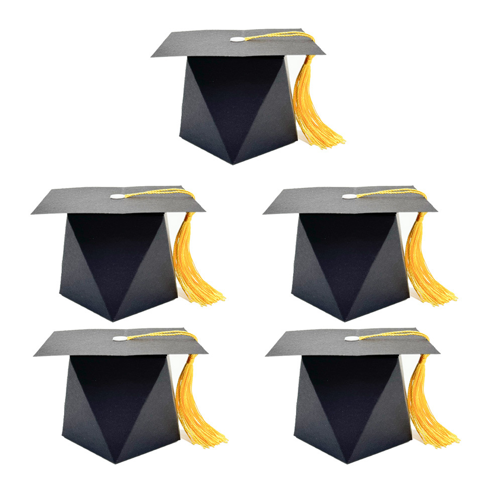 New Graduation Party Carton Celebration Graduation Season Gift Packaging Box Bachelor Hat Tassel Candy Box Ornaments