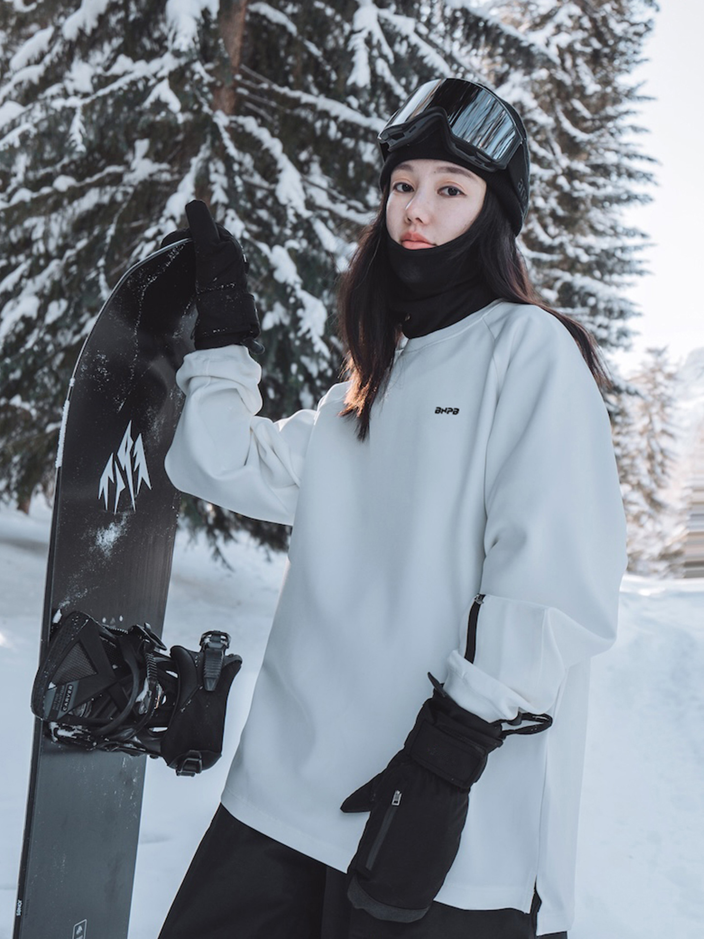 Ski Wear for Women, Men's Couple Sweatshirts, Waterproof Inner Layer, Middle Layer Tops, Special for Indoor Ski Resorts