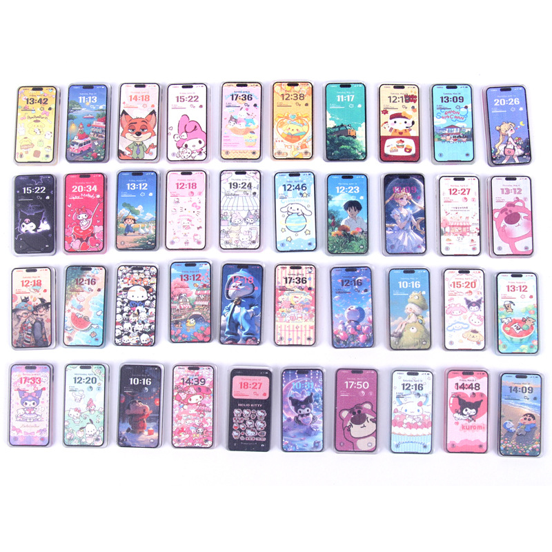 Мини-сimulation маленький мобильный телефон BJD, игрушка для кукольного домика, миниатюрные супермаркетные украшения, аксессуары для кукольного дома