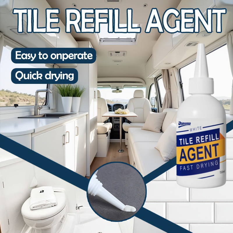 Doeyvose Cross-Border Popular 150ml Tile Grout Waterproof and Mildew-Proof Tile Grout Indoor and Outdoor Universal Type