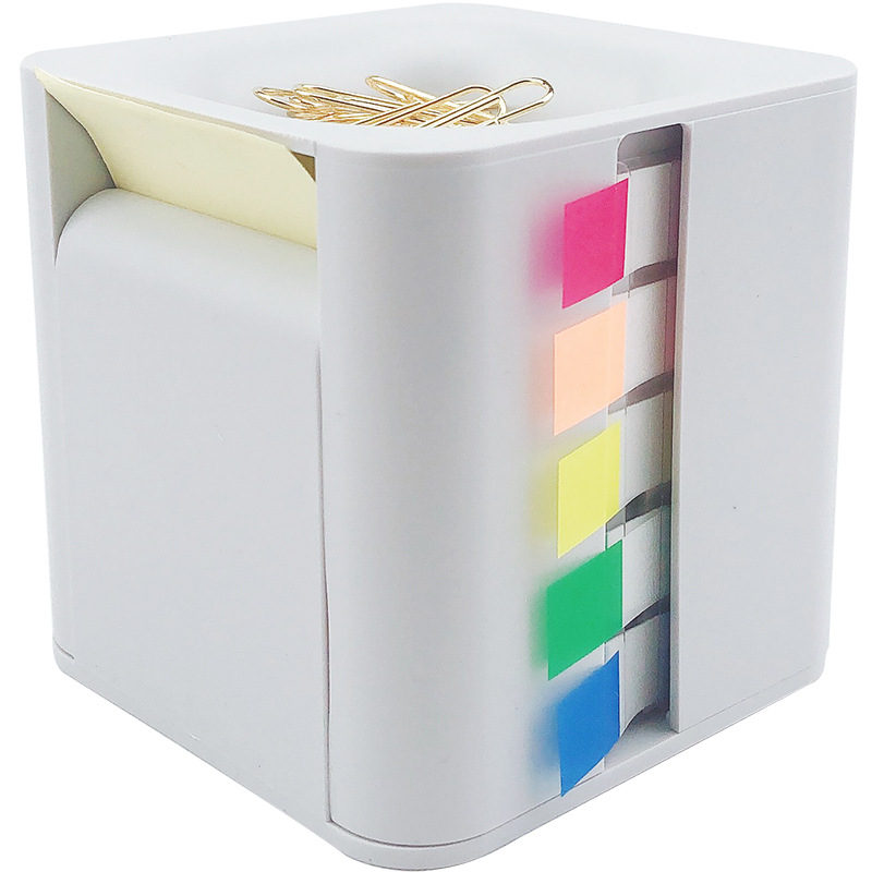 Creative office note box simple fashion four kinds of sticky note paper label stickers Pepsi stickers three-dimensional box Note roll