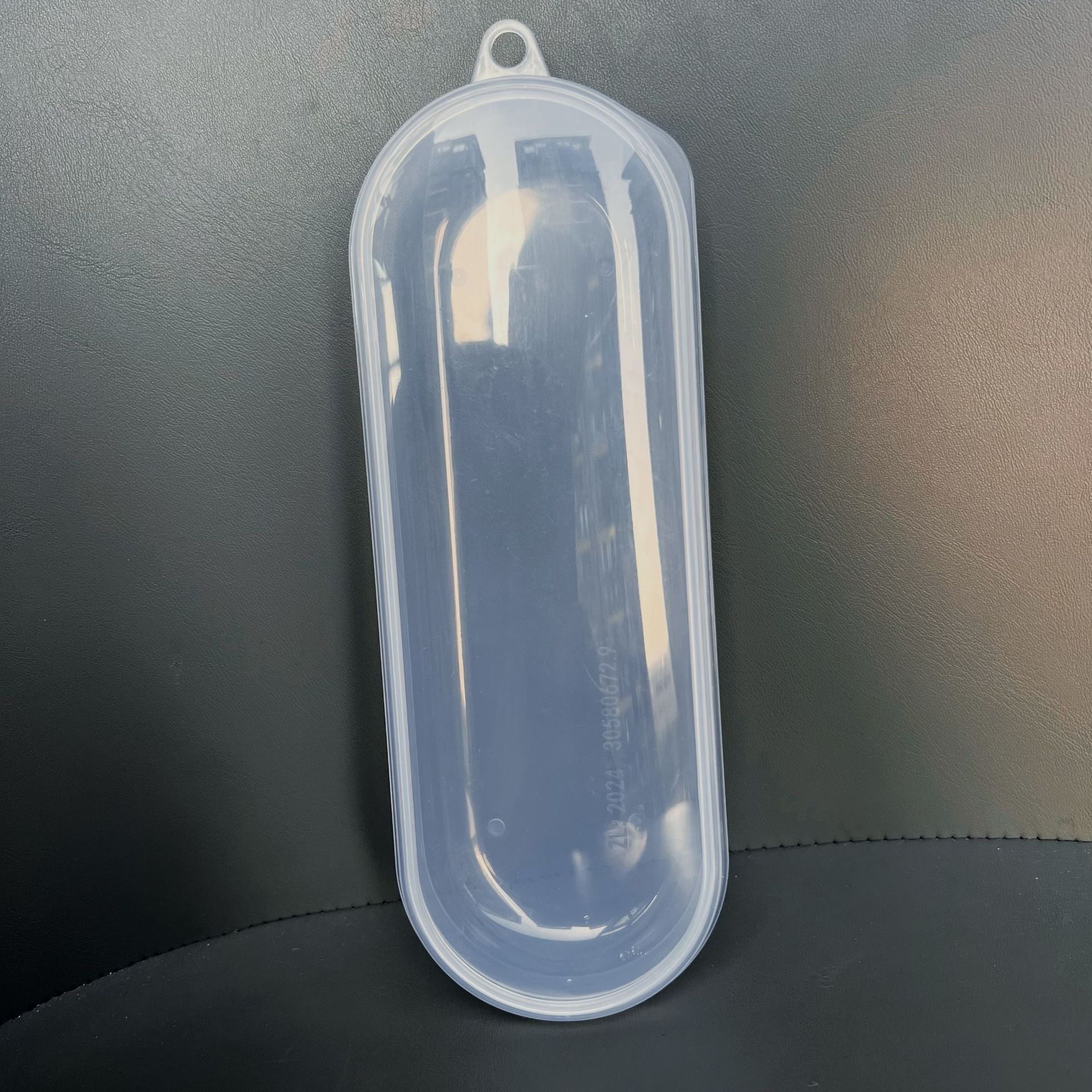 Transparent Portable Cutlery Box with Hook Cartoon Tableware Spoon Fork Makeup Brush Stainless Steel Straw Storage Box