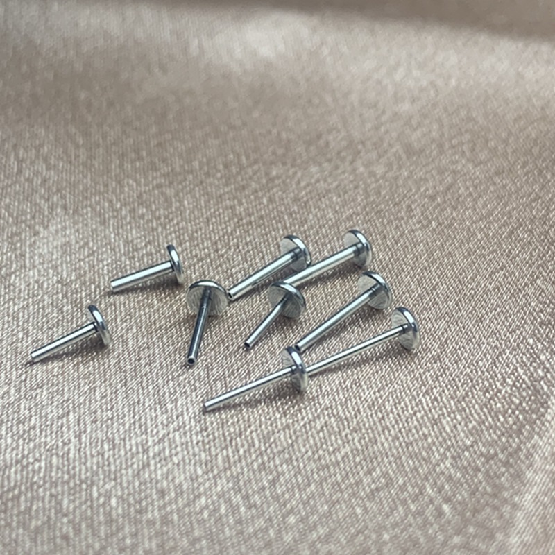 Stainless Steel Piercing Jewelry Lip Stud Base Accessories Lip Rod Ear Rod Insert Rod Inner Tooth Rod Jewelry Accessories Factory Direct Sale