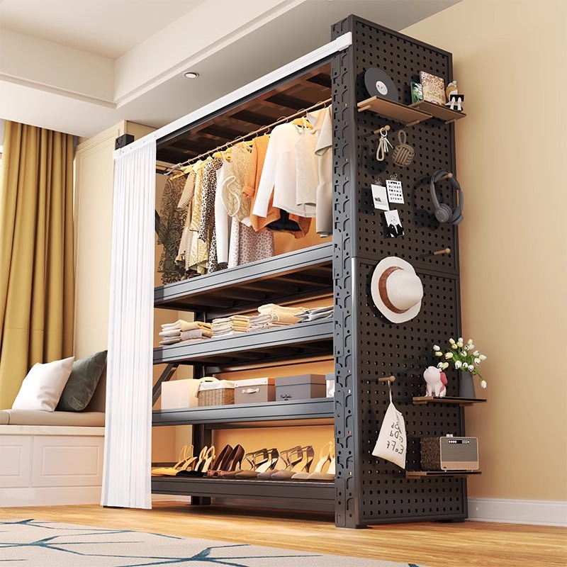 Простая вешалка для одежды, стальная, для общежитий