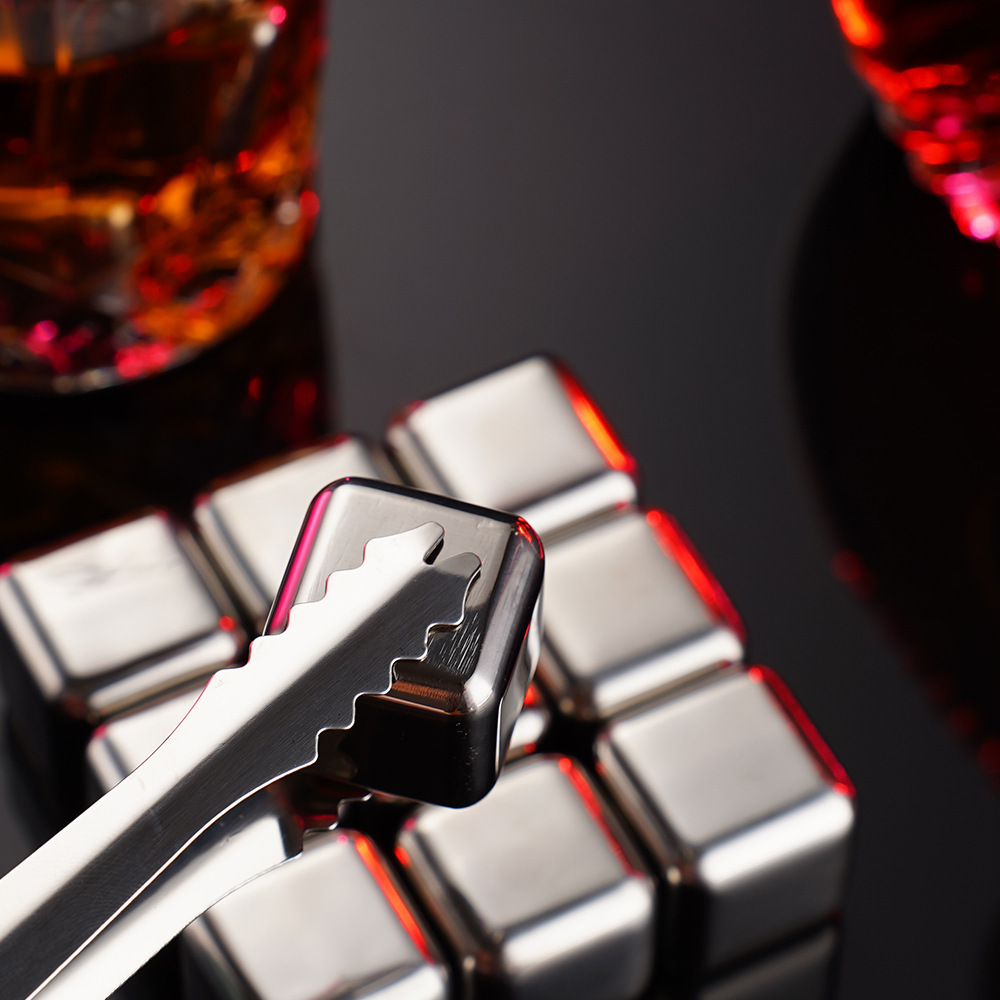 304 нержавеющая сталь кубик льда набор для вина пива виски перерабатываемые металлические быстро замороженные кубики льда