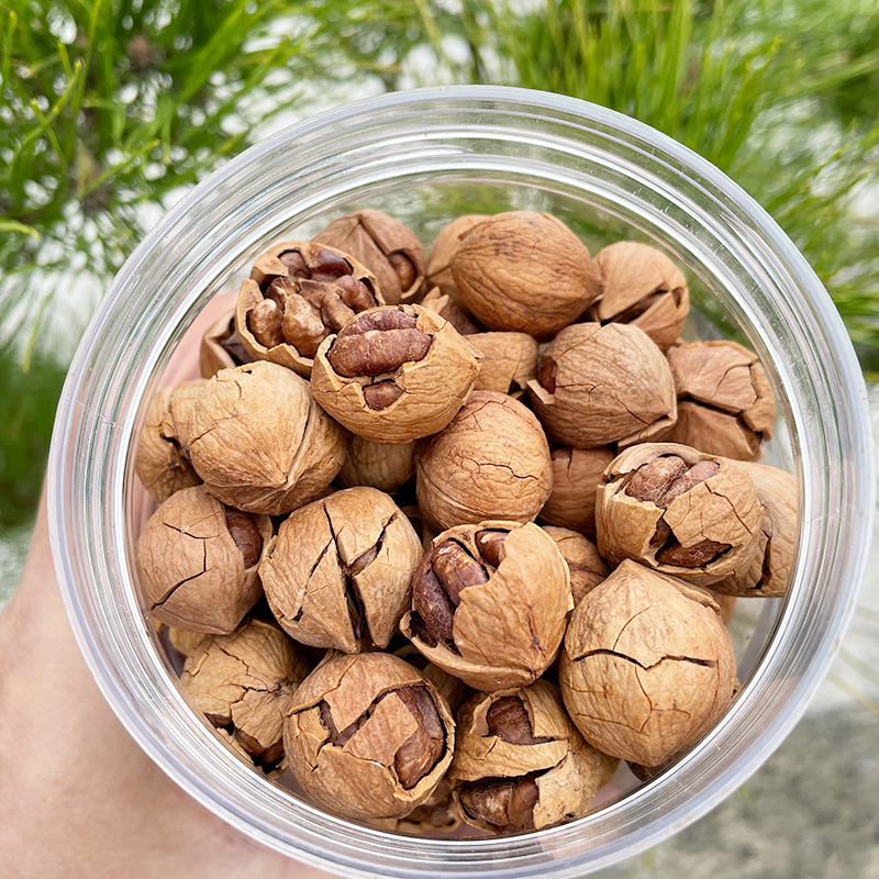 Authentic New Lin'An Pecans, Net Weight 500g, Various Specifications, Easy to Peel, Hand-Peeled Small Pecans with Large Kernels