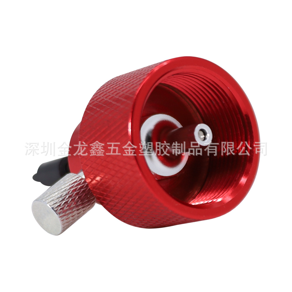 Cross-Border New Upgraded Integrated Red Propane Connector Gas Cylinder Inflation Valve Af Inflation Connector with Deflation Function