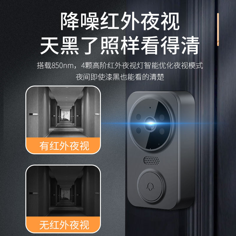 M12 wireless video doorbell 4.3 inch display home intelligent two-way intercom video surveillance foreign trade selection