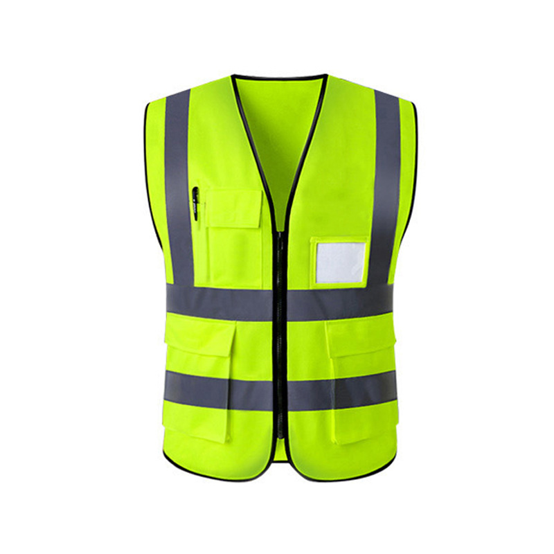 Reflective Vest Traffic Construction Highway Vest Sanitation Garden Protection Safety Clothing Annual Inspection Fluorescent Green Printable