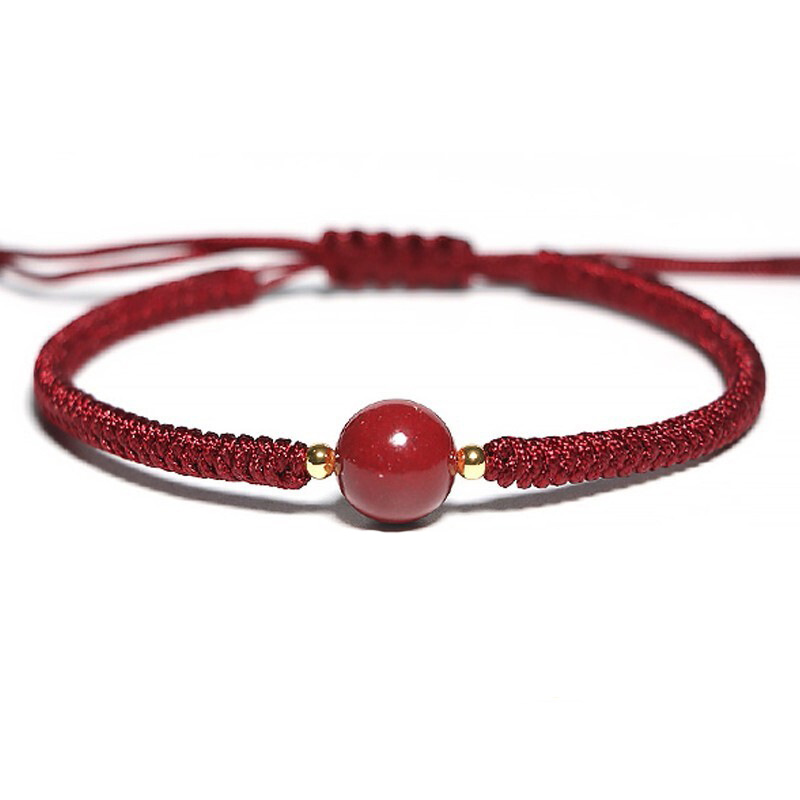 This year red rope bracelet ashore woven hand rope chain New handmade diamond knot Zodiac male and female couples