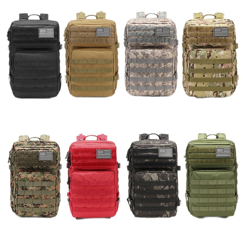 Cross-border Tactical 3P Attack Backpack Outdoor Sports Multifunctional Large Capacity 45L Mountaineering Ride Storage Backpack