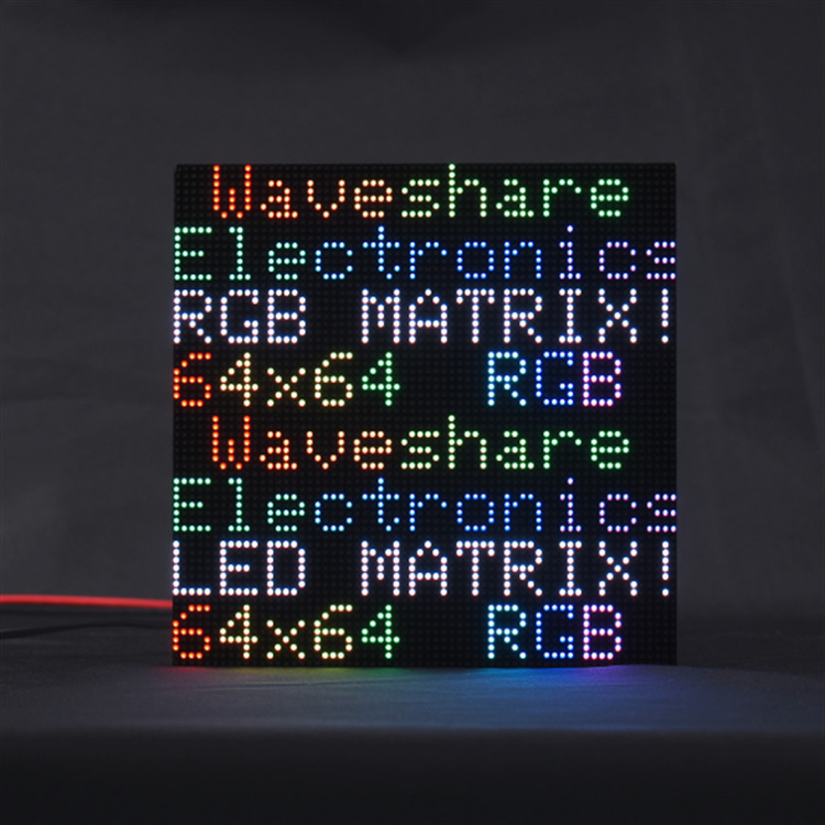 Rgb-Matrix-P2-64X64 Full-Color Led Dot Matrix 2mm Pitch Display 64×64 Brightness Adjustable