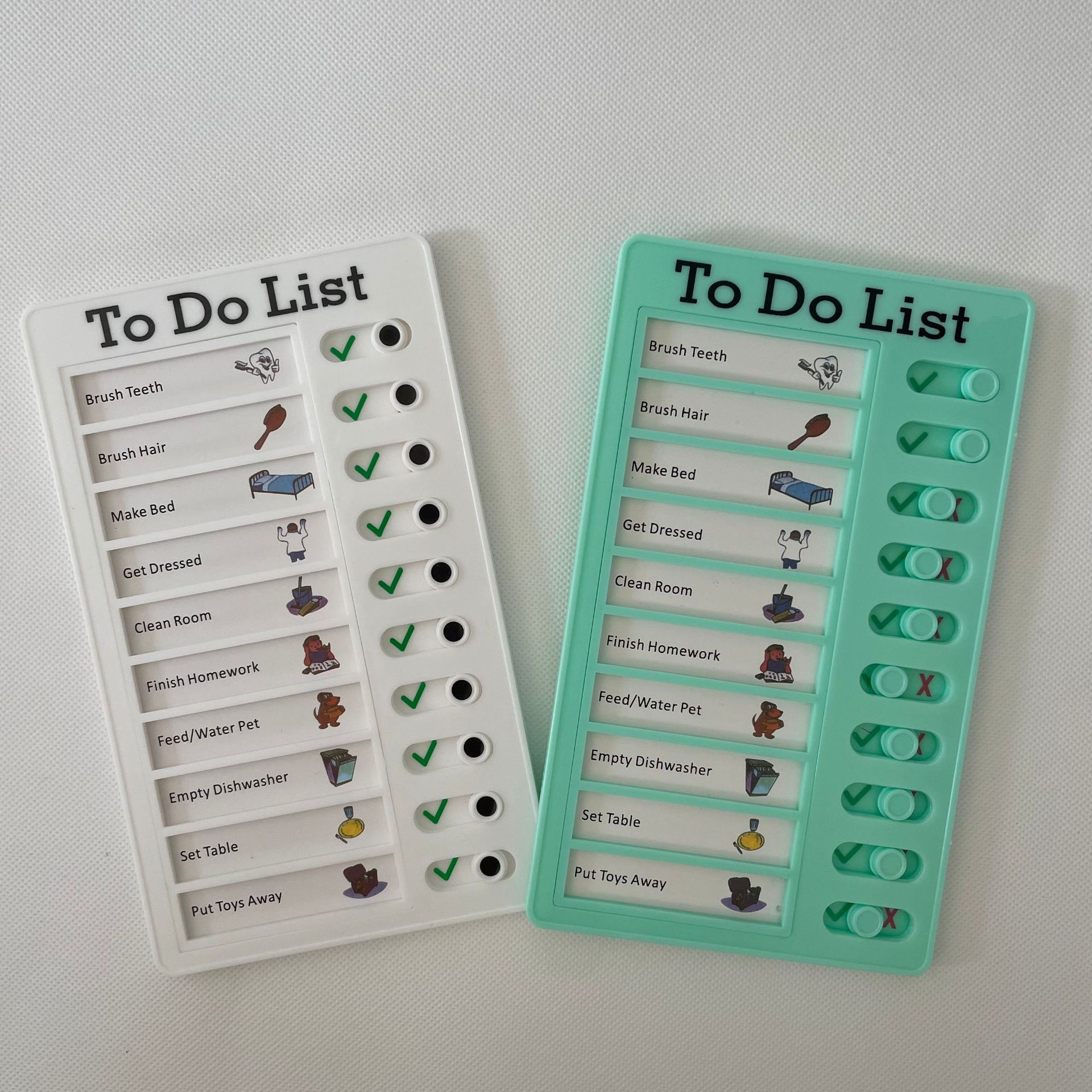 Cross-Border Habit Tracker for Elementary School Students, Home Use Punch Card Chart, Children's Daily Time Management and Self-Discipline Tracker