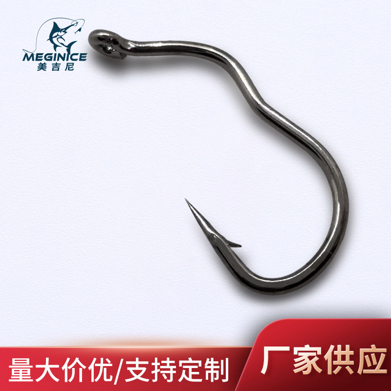 Automatic Flipping Fish Hook Tube with 3-Point Hook, Three-Bend Hook, Carbon Steel Crank with Barb, Anti-Spit Hook for Crucian Carp Wild Fishing