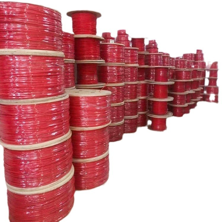 Temperature sensing fiber manufacturers supply 1-Core 2-core temperature sensing multimode 62.5 fiber wire spiral armored fiber optic cable temperature measurement fiber optic cable