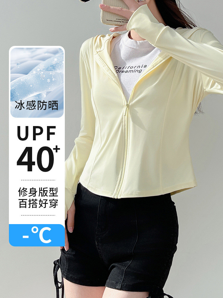 Ice Silk Thin Sun Protection Clothing for Women Summer New Breathable Slim Anti-Uv Sun Protection Clothing Jacket
